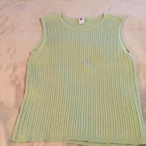 Light green sweater tank